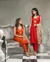 K 1235 By Naisha Vatican Manual Work Kurti With Bottom Dupatta 